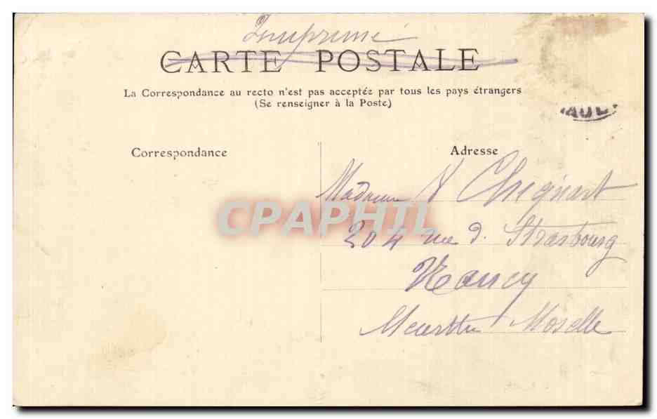 Le Gabès - Société Nautique — D. B., edición — Reverso