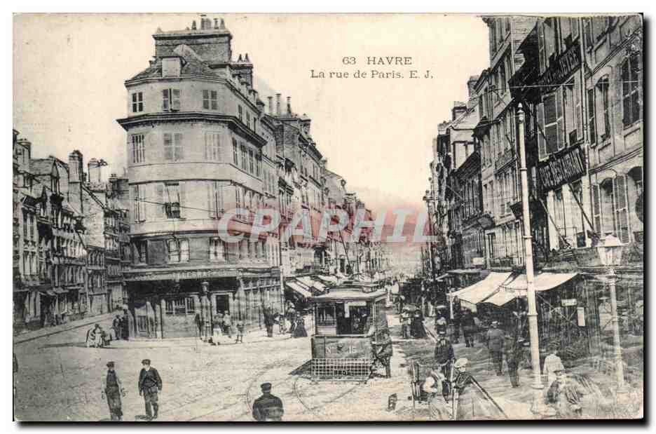 CPA Le Havre La rue de Paris 