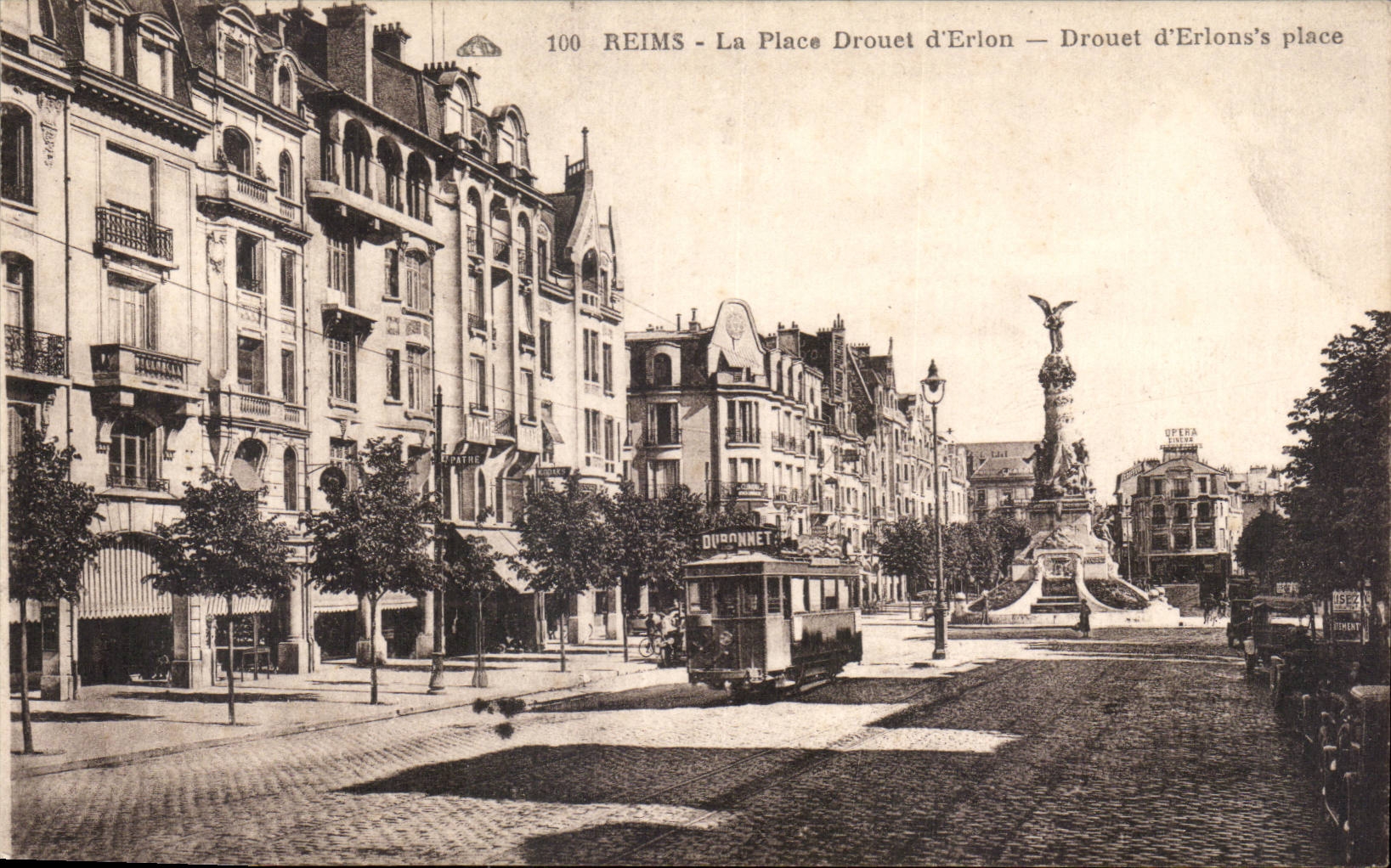 CPA Reims La place Drouet d'Erion 
