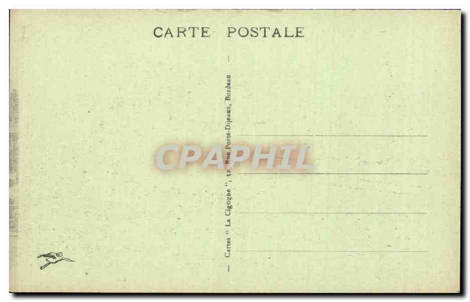 Bordeaux - Place de la Victoire et Porte d'Aquitaine — éditeur La Cigogne, n°49 — Rückseite