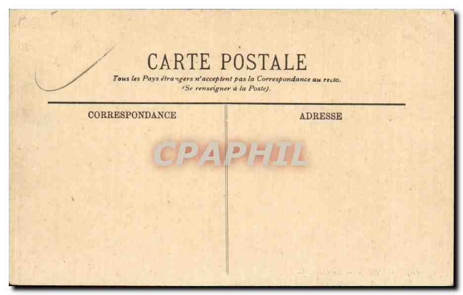 CPA Cannes Train Gare  — Rückseite