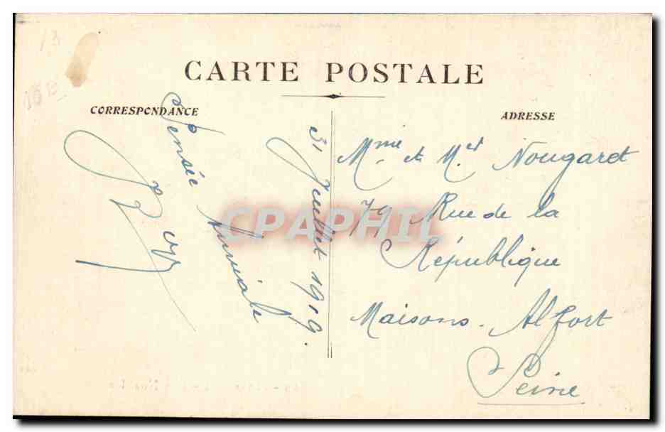 Marseille - Rue Noailles — vue animée avec tramway et magasin Zouard-Fabrique — éditeur non identifié, n° 69 — Reverso