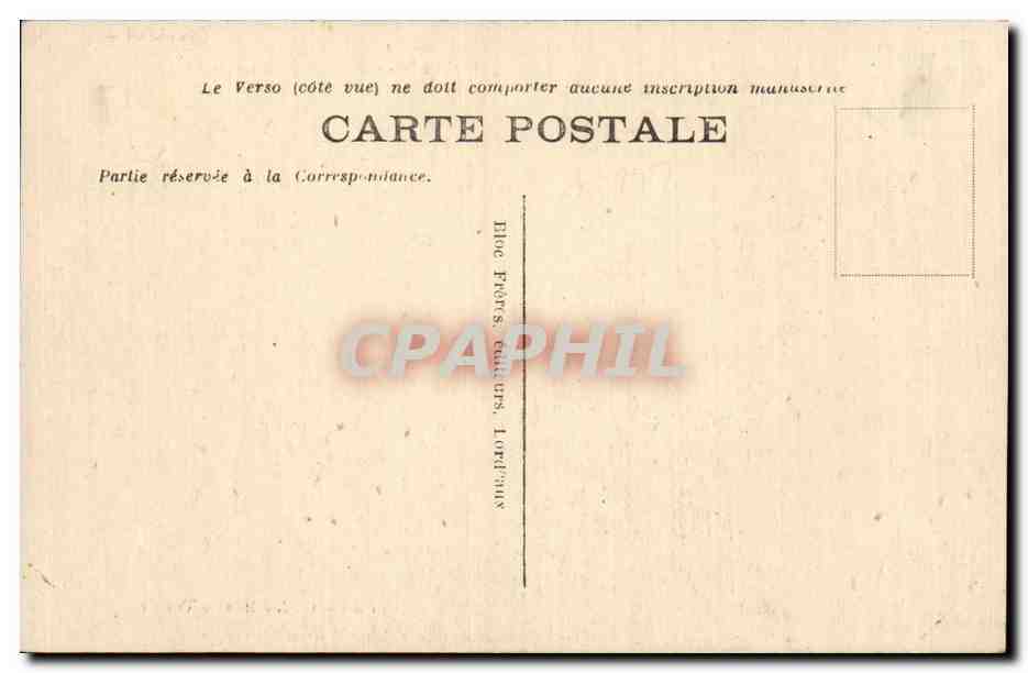 CPA Bordeaux Le quai Louis XVIII — Verso