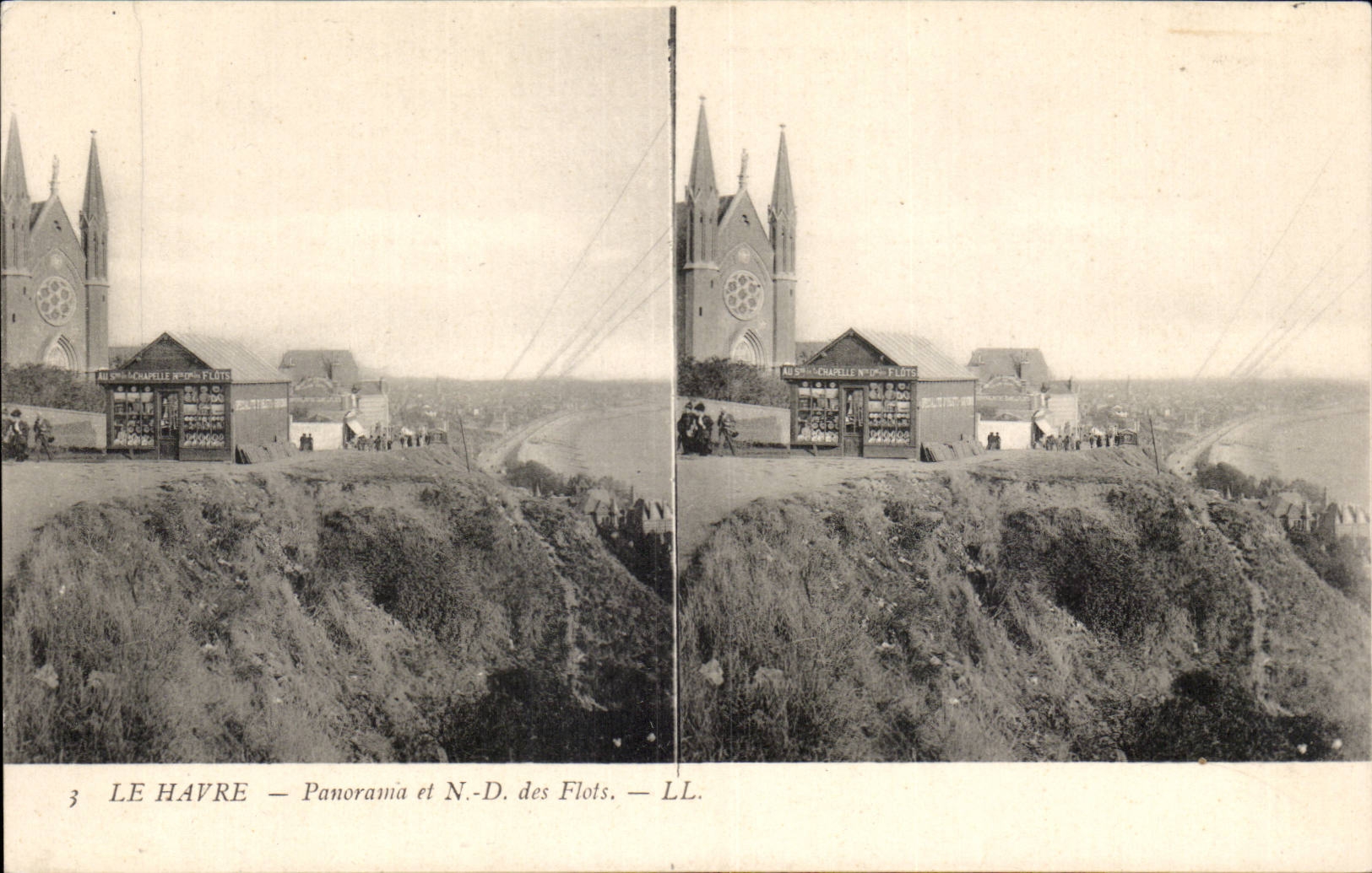 Le Havre - Panorama et Notre Dame des Flots - CPA 