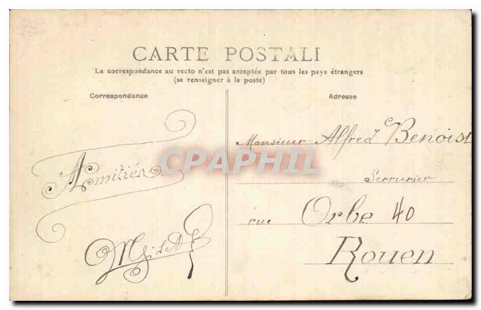 Rouen - Le Hamel - Maison du Bon Air - Colonie des Vacances - CPA  — Verso