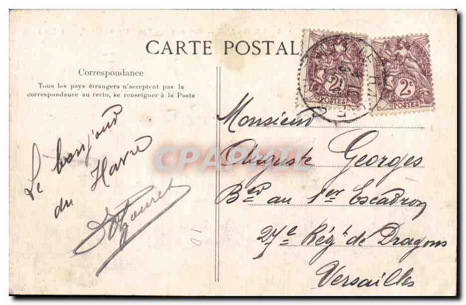 Le Havre - Bateaux de Trouville et Honfleur - CPA  — Rückseite