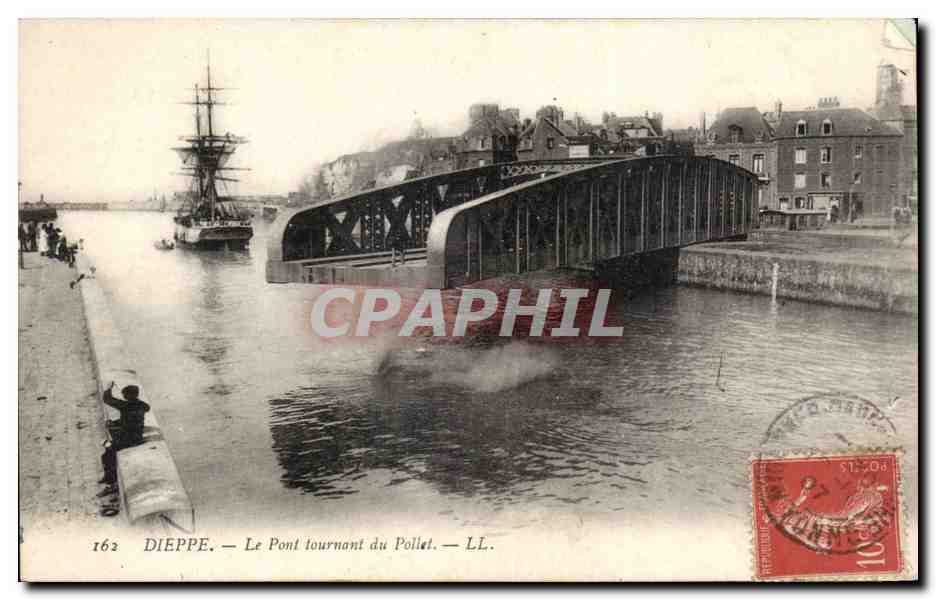Dieppe - Le Pont Tournant du Pollet - CPA 