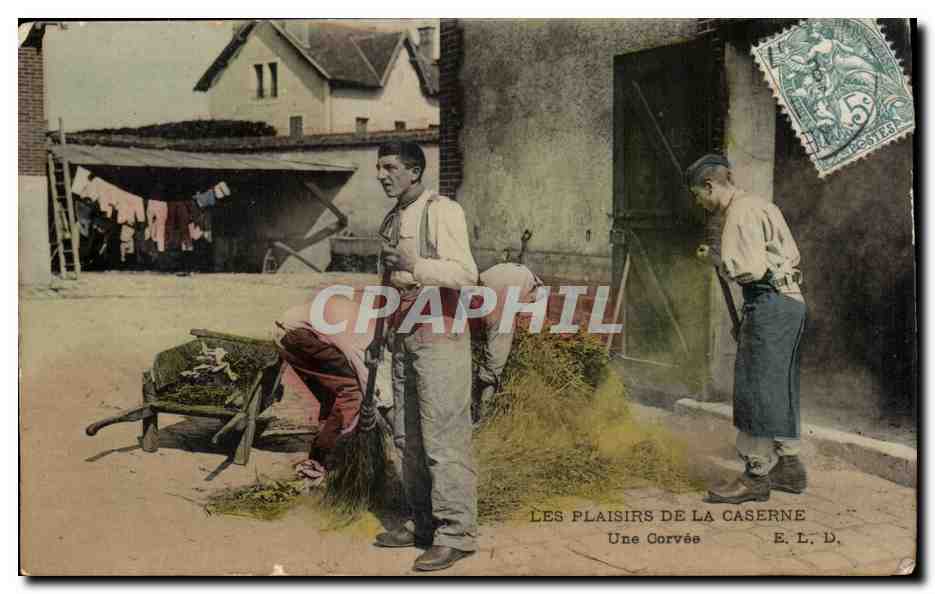 Militaria - Casernes - Les Plaisirs - Un Corvee - CPA 