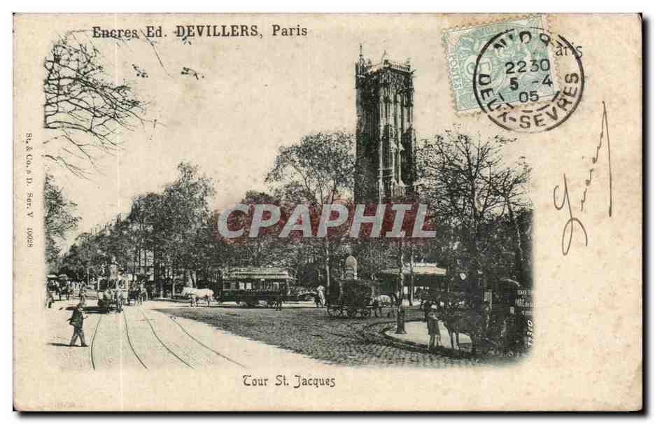 Paris - 4 - Tour Saint Jacques - CPA 