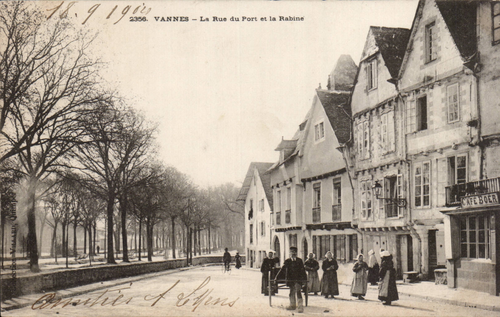 VANNES — La Rue du Port et la Rabine — Éditeur : Éd. Villaroy, Quimper