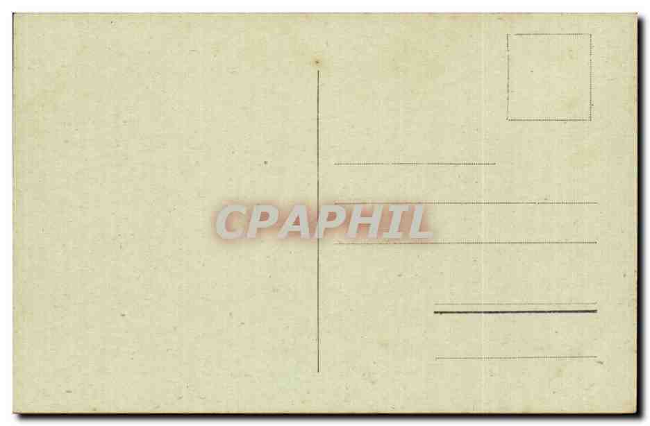 Biarritz - Pendent la Tempete - CPA  — Verso