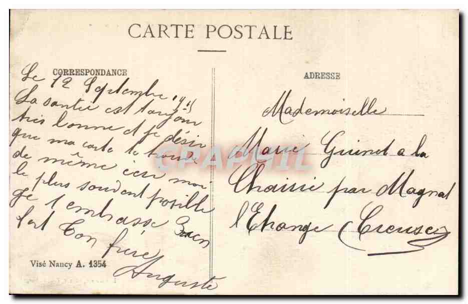 Le Col du Bonhomme - Frontiere Allemands - CPA  — Rückseite