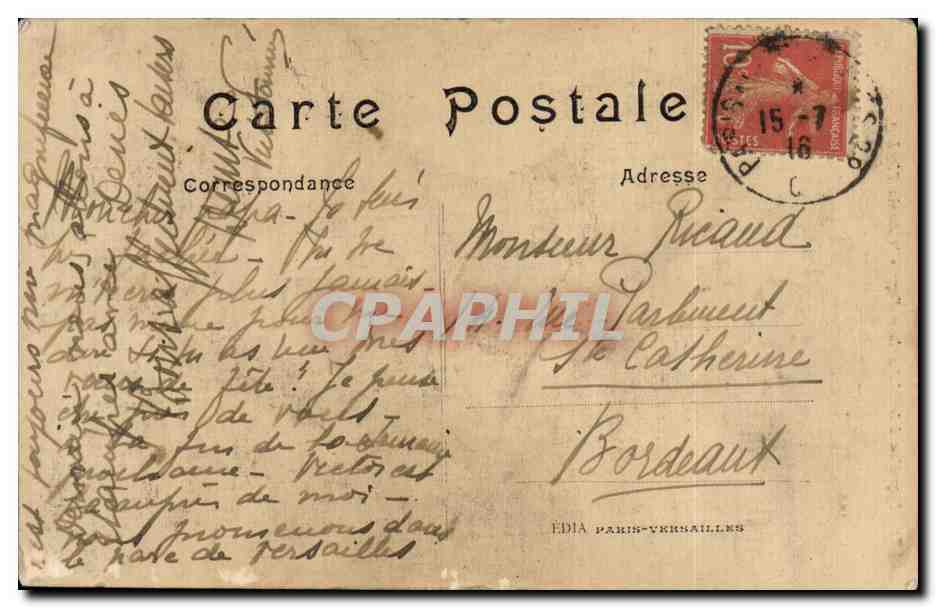 Rueil Malmaison - Napoleon - d'apres le dessin d'Isabey - CPA  — Rückseite