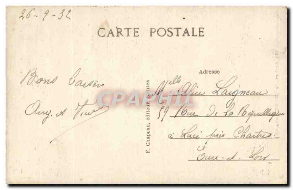 Folklore - Costumes du Croisic - CPA  — Verso