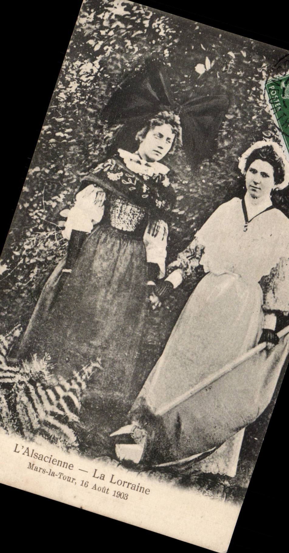 Folklore - Costumes - La Larraine - Alsacienne - CPA 