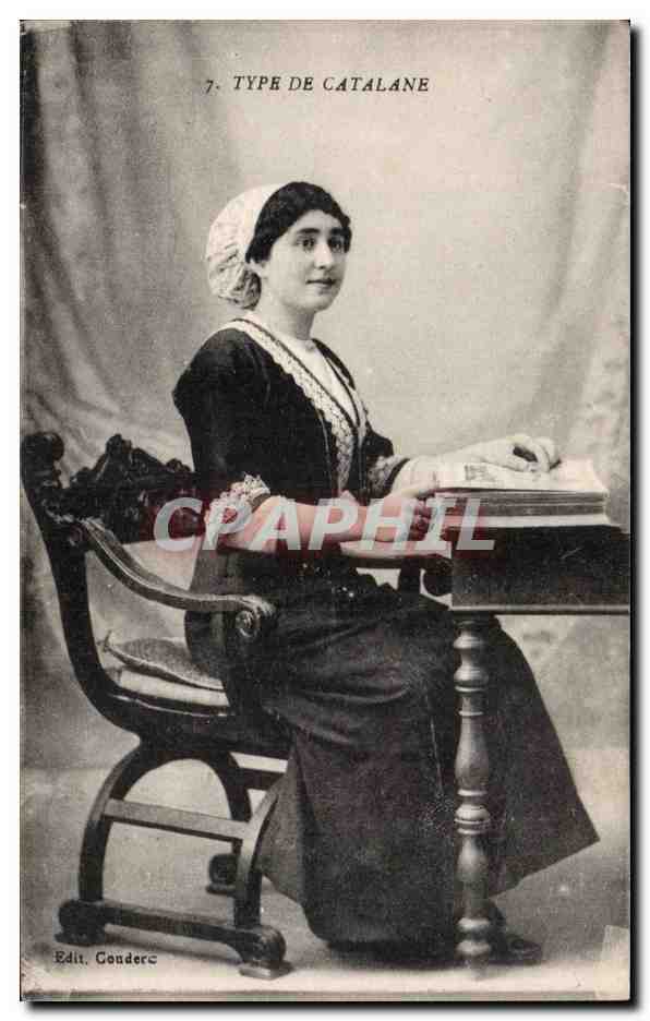 Folklore - Costumes - Type de Catalane - Espana - Espagne - Spain - CPA 