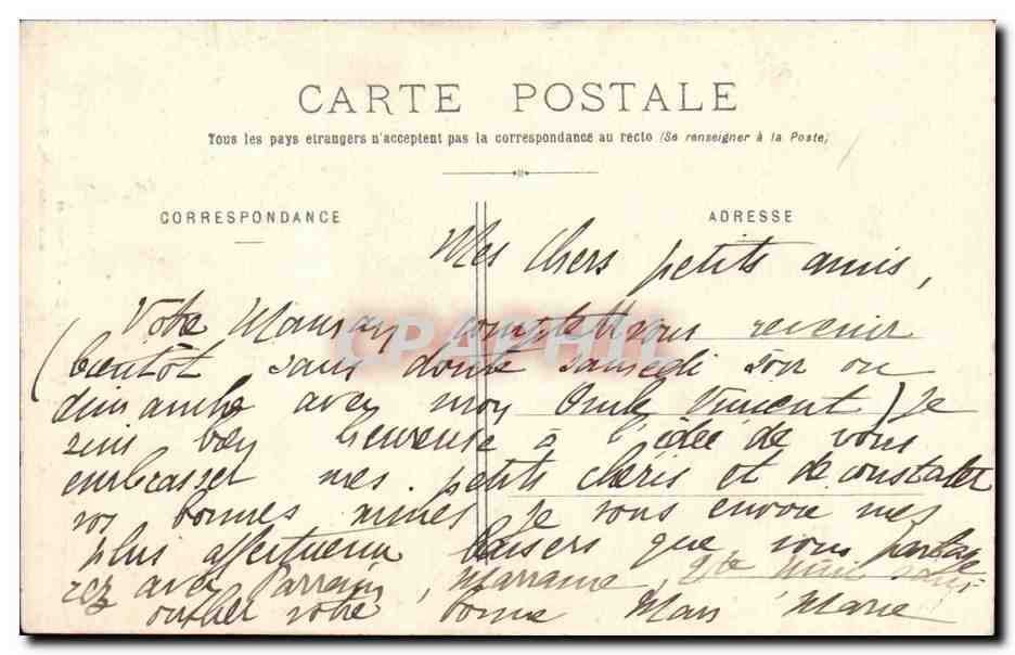 Auvergne - Paysannes — G. Delaunay, édit., Clermont-Ferrand — Verso