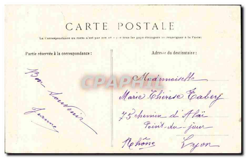 Folklore - Costumes - Jeune fille de Questembert - Etude des Coiffes de Bretagne - CPA  — Verso