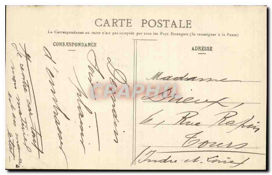 Folklore - Costume Vendeen - Maraichine avec Mante et Capote - CPA  — Verso