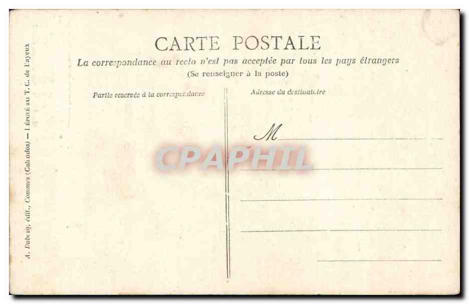 Folklore - Costumes - En Normandie - St Valery en Caux CPA  — Verso