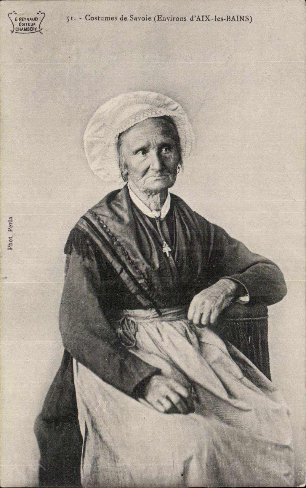 Folklore - Costumes de Savoie - Environs d'Aix les Bains - CPA 
