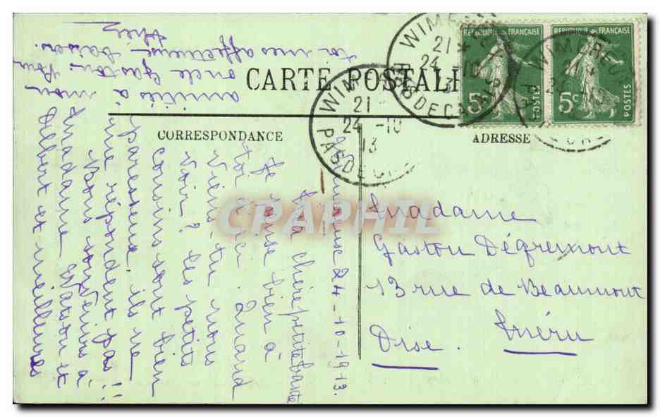 Folklore - Costumes - Boulogne sur Mer - Costume de Fete - CPA  — Verso