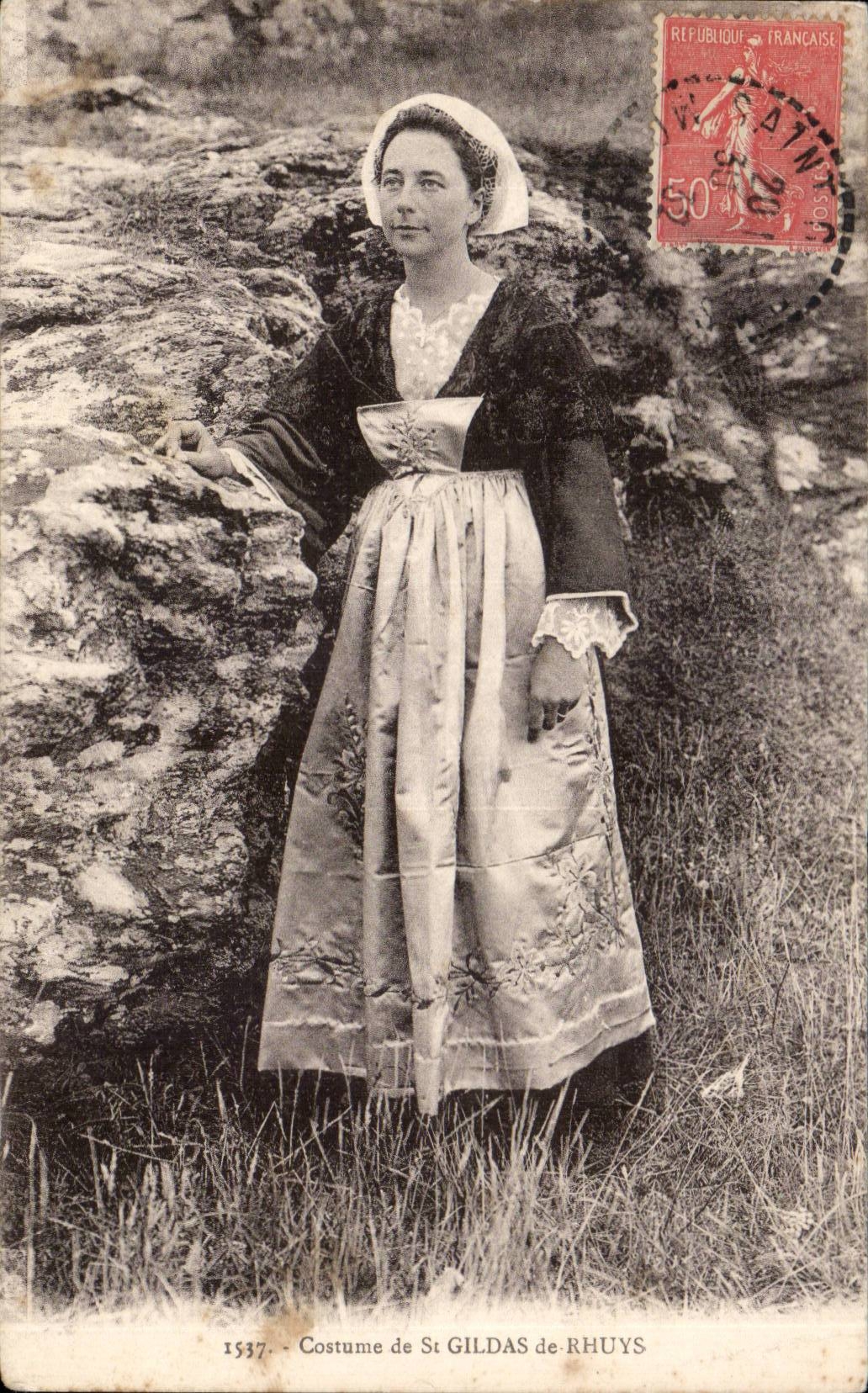 Folklore - Costumes - St Gildas de Rhuys - CPA 