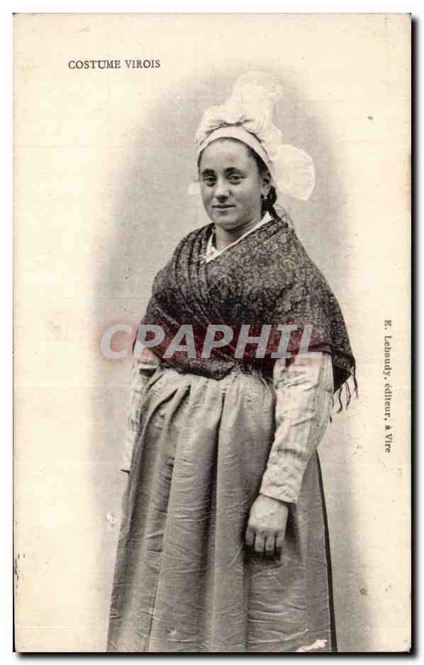 Folklore - Costume Virois - CPA 