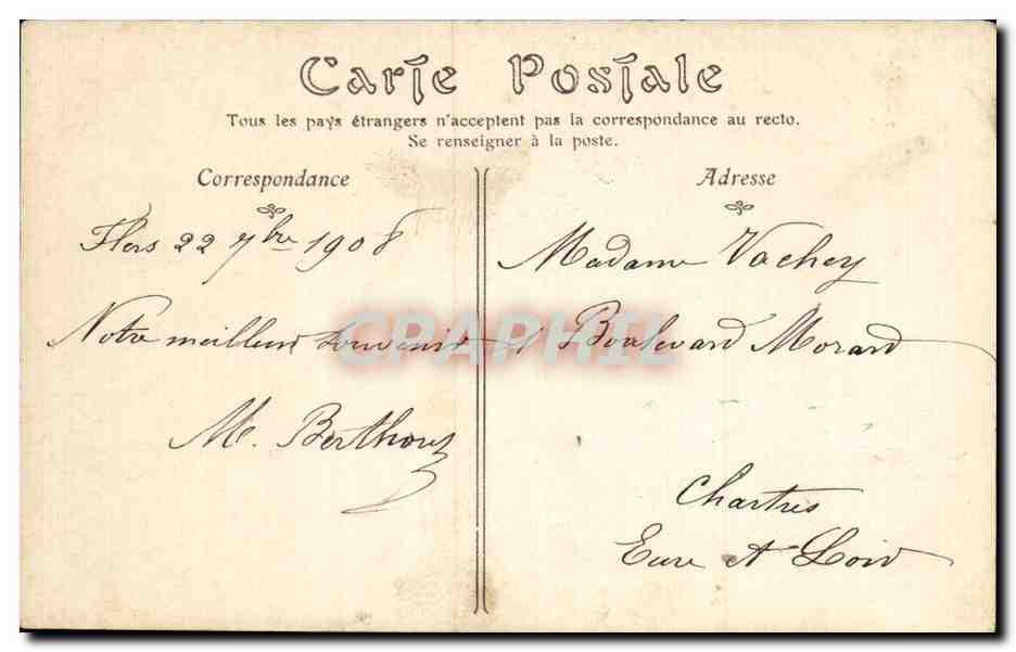 Femme en costume normand — Ancien Costume Normand — NTS Phot. n°19 — Verso