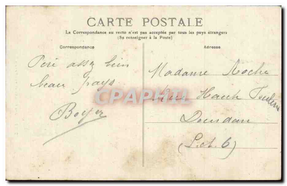 L'Auvergne — Une Fileuse et son Favori — M.T. n°2613 — Verso