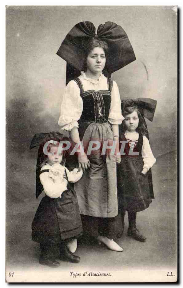 Folklore - Costumes - Types d'Alsacienne - CPA 