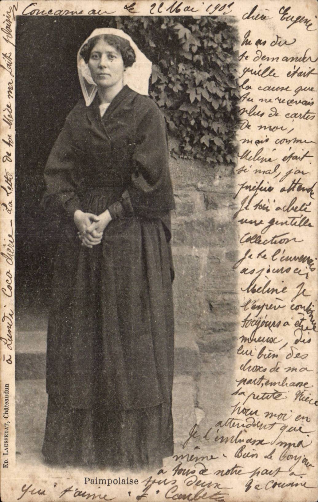 Folklore - Costumes - Paimpolaise - CPA 