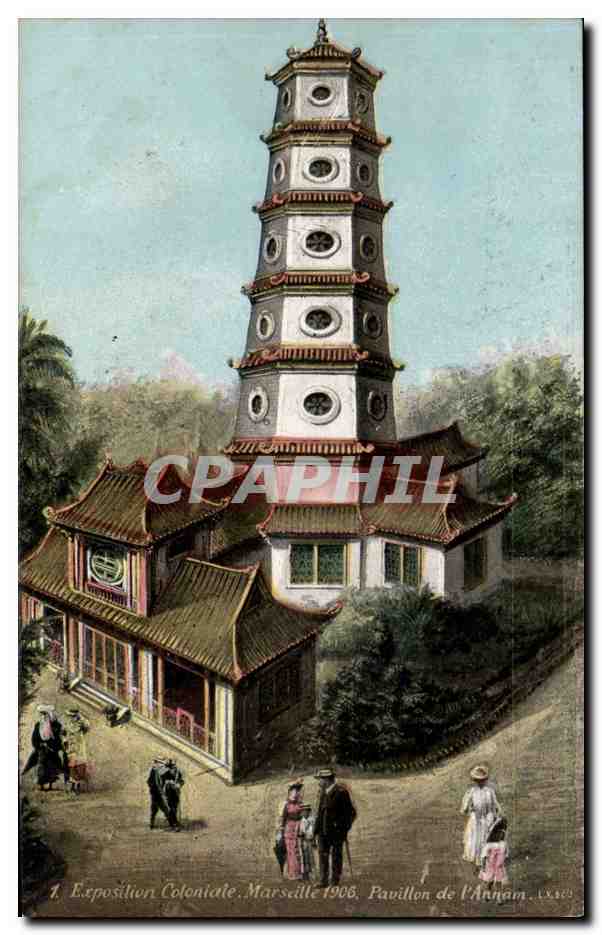 CPA Marseille Exposition coloniale Marseille 1906 Pavillon de l'Annam