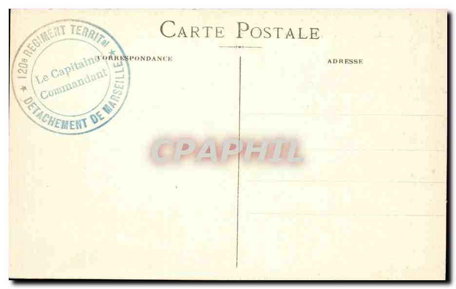 Marseille - Bassin du Carrénage — L.R. — Verso