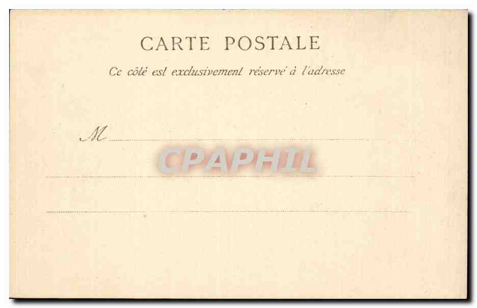 CPA Marseille La bourse — Rückseite