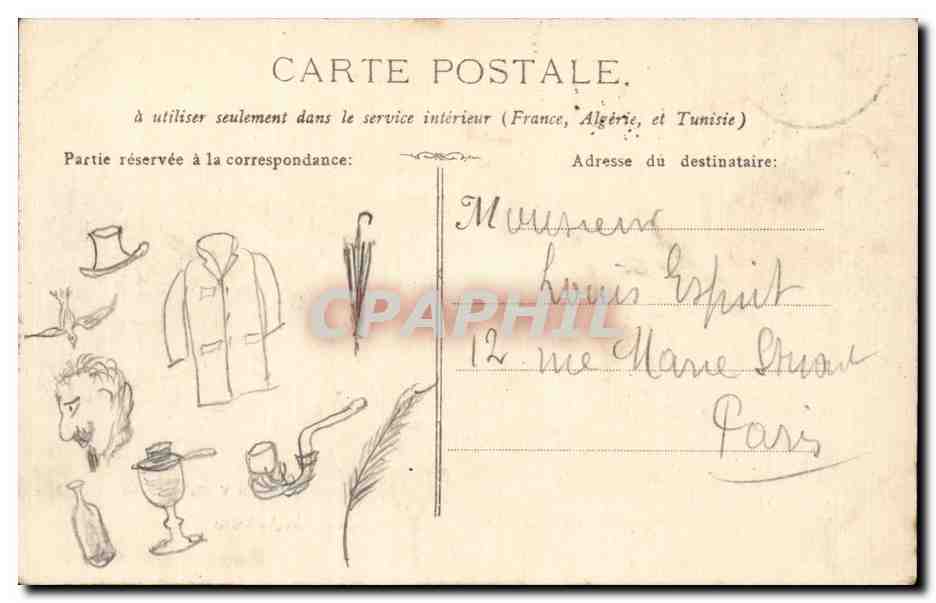 CPA Marseille Vue generale de la Joliette — Verso
