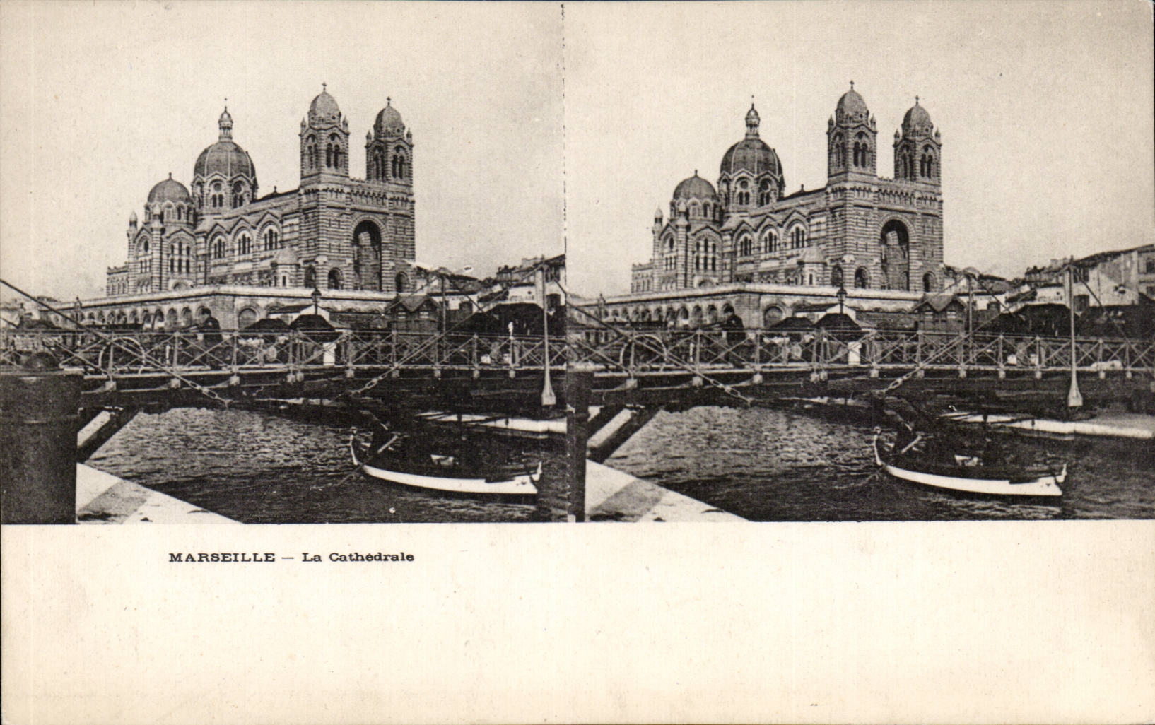 Marseille — La Cathédrale — vue stéréoscopique