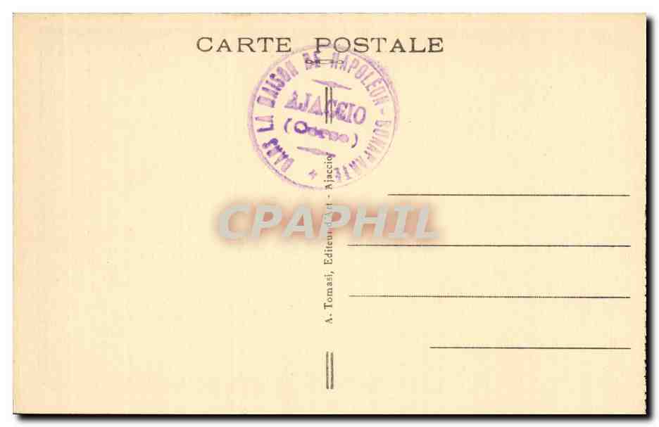 Salon de Madame MÈRE — Ajaccio — A. Tomasi — Reverso