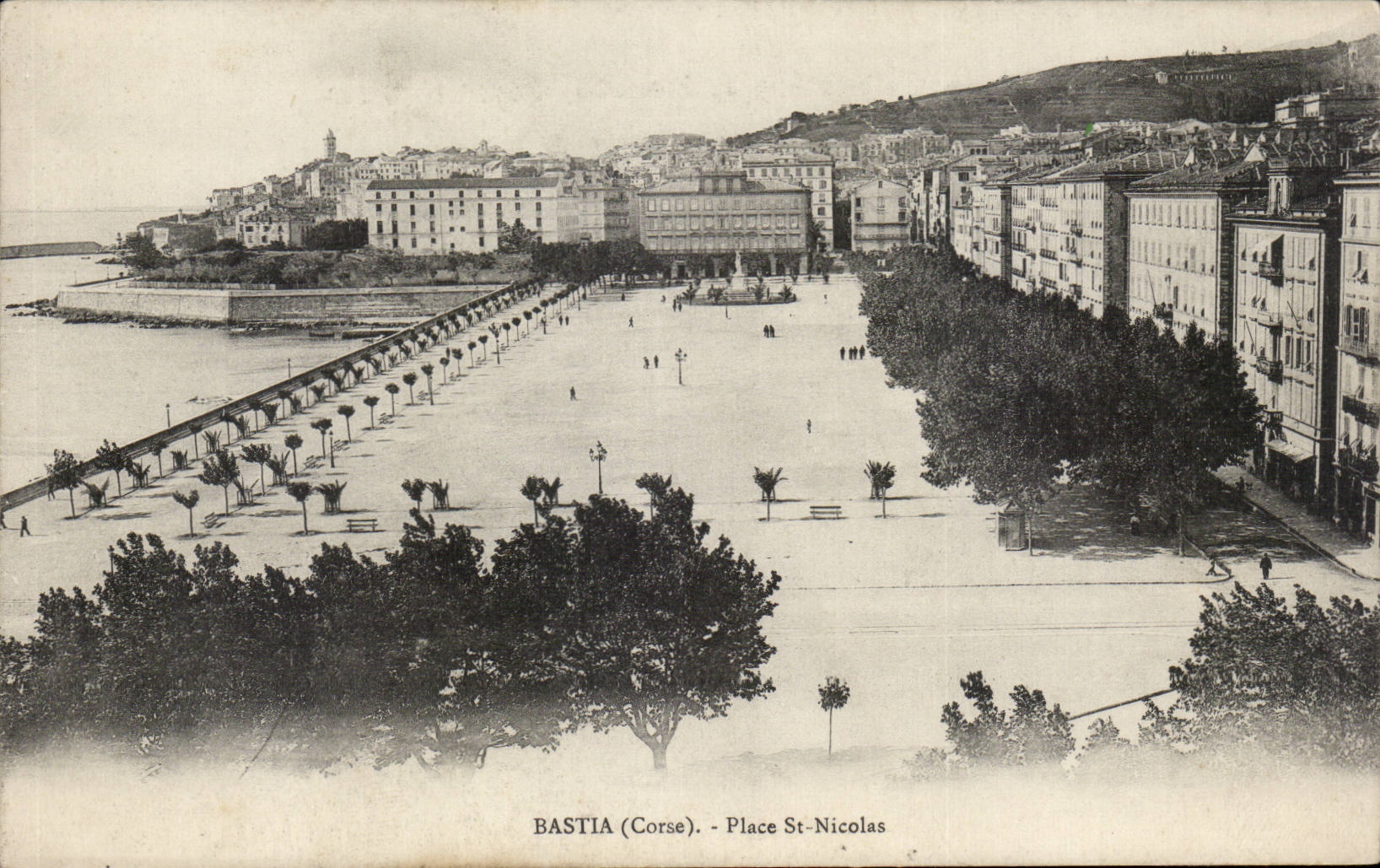 CPA Corse Corsica Bastia Place St Nicolas
