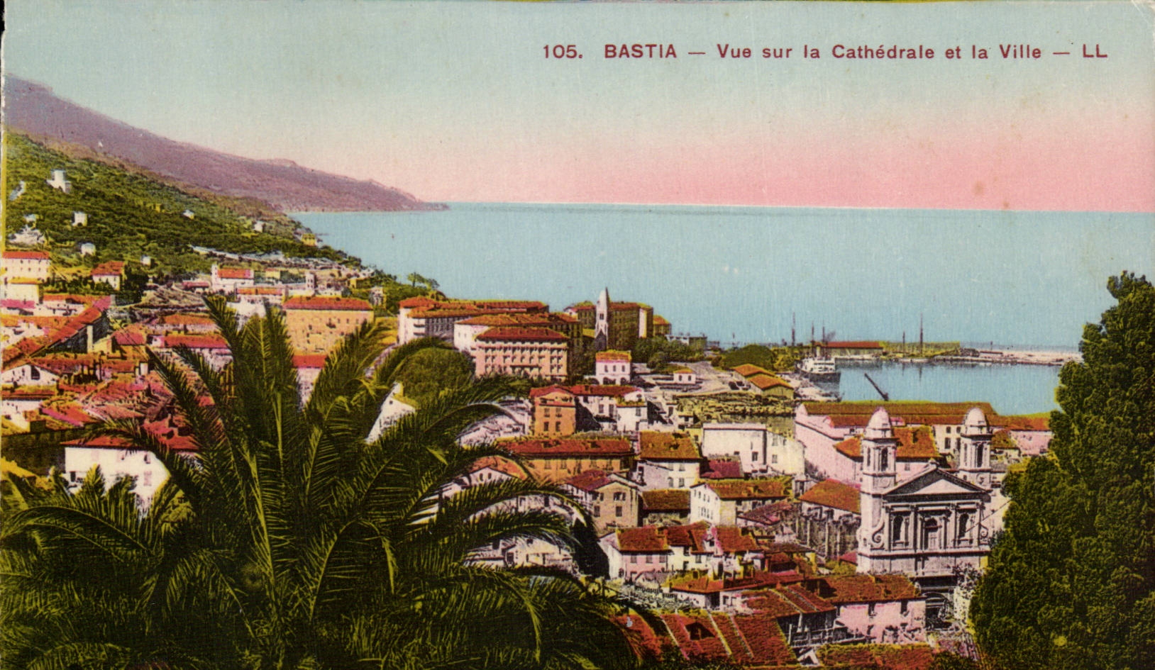 Bastia — Vue sur la Cathédrale et la Ville — LL