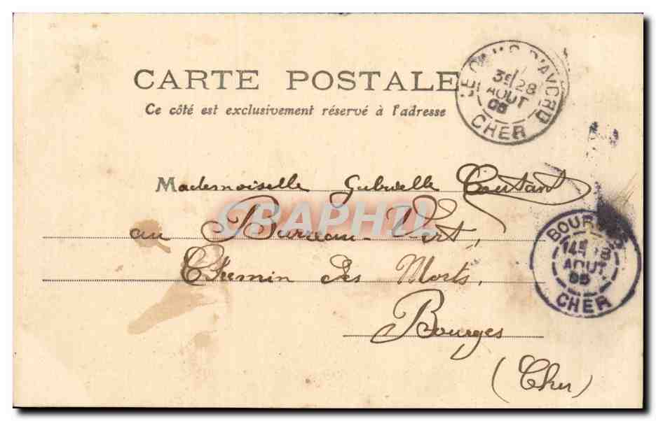 CPA Camp d'Avor Cantine et cuisine du 95 Militaria — Rückseite