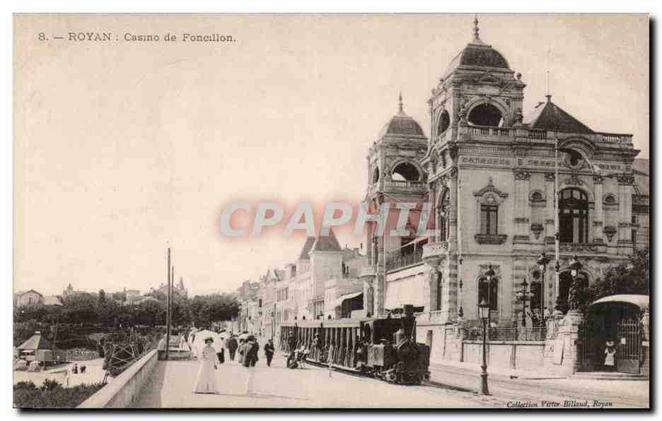 CPA Royan Casino de Foncillon Train