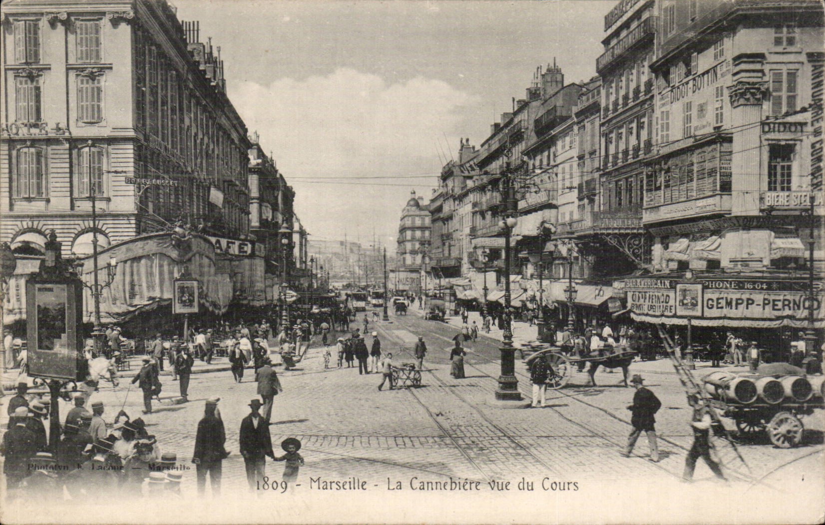 Marseille - La Cannebière vue du Cours — Phototypie & Lacour, n°4