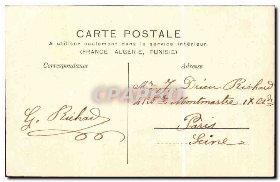 CPA Beaune Parc de la Bouzaise Vue prise de la terrasse — Rückseite