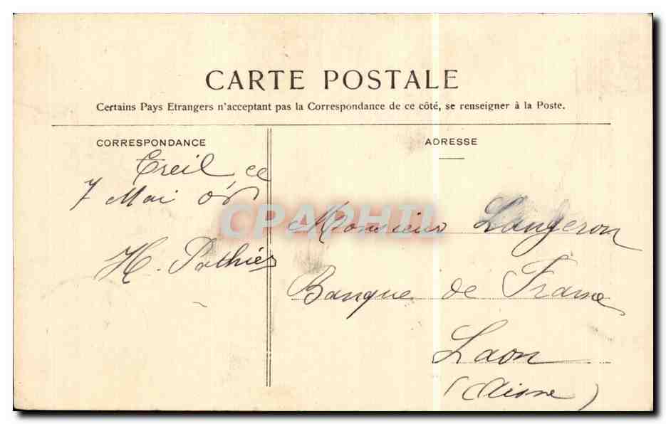 Creil (Oise) — Un Tuf — Maison Souterraine — Chalbrette, éditeur — Rückseite