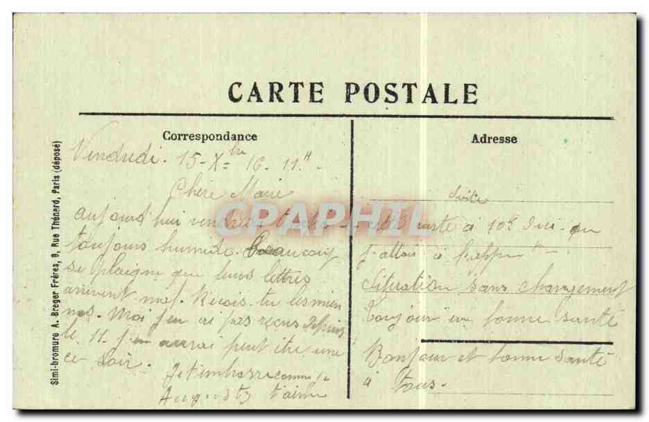 Grandvilliers (Oise) - Rue de Beauvais — Edition Stocker — Rückseite