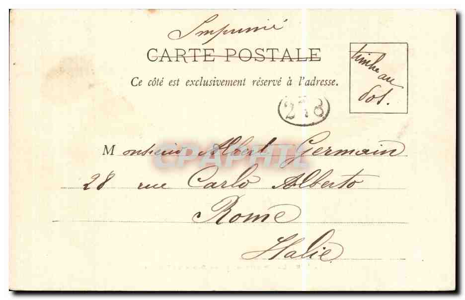 La 'Rieuse' sortant de la Darse de Toulon — A. Bougnat, phot. - Toulon-sur-Mer — Verso