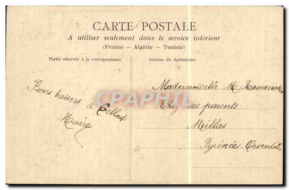 CPA Le Croisic Costume de la Croisicaise — Verso