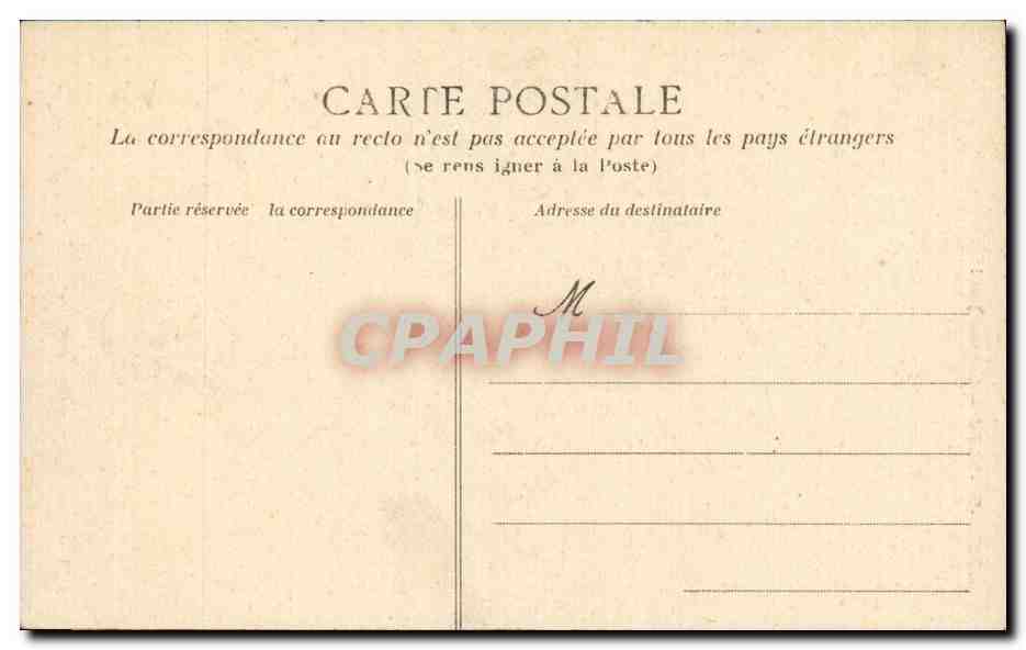 CPA Folklore Costume Bourg de Batz Le grand jour  — Verso