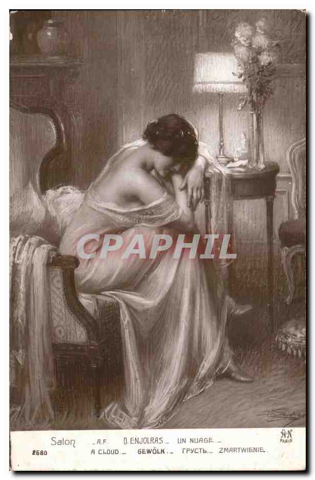 CPA Salon Enjolras Un nuage Femme